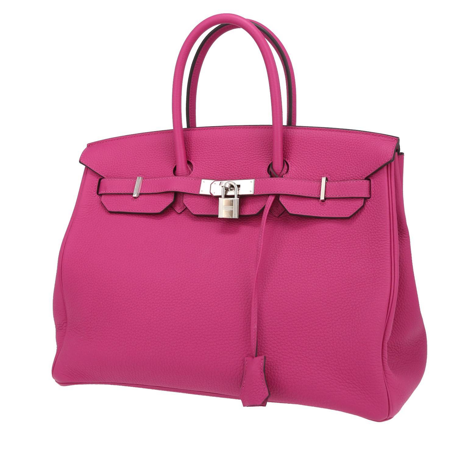 Hermès  Birkin 35 cm handbag  in pink Tosca togo leather - 00pp