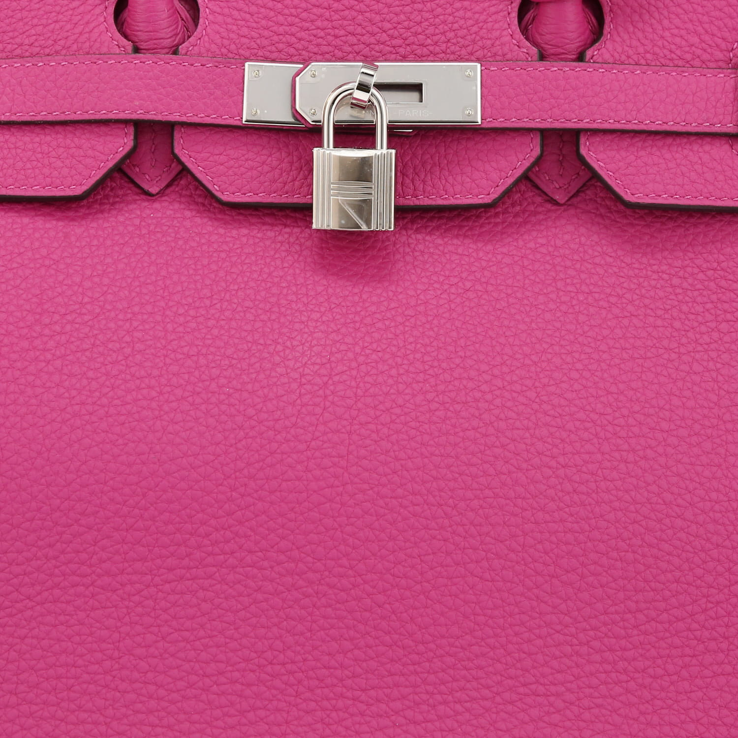 Sac à main Hermès  Birkin 35 cm en cuir togo rose Tosca - Detail D1