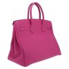 Bolso de mano Hermès  Birkin 35 cm en cuero togo rosa Tosca - Detail D6 thumbnail