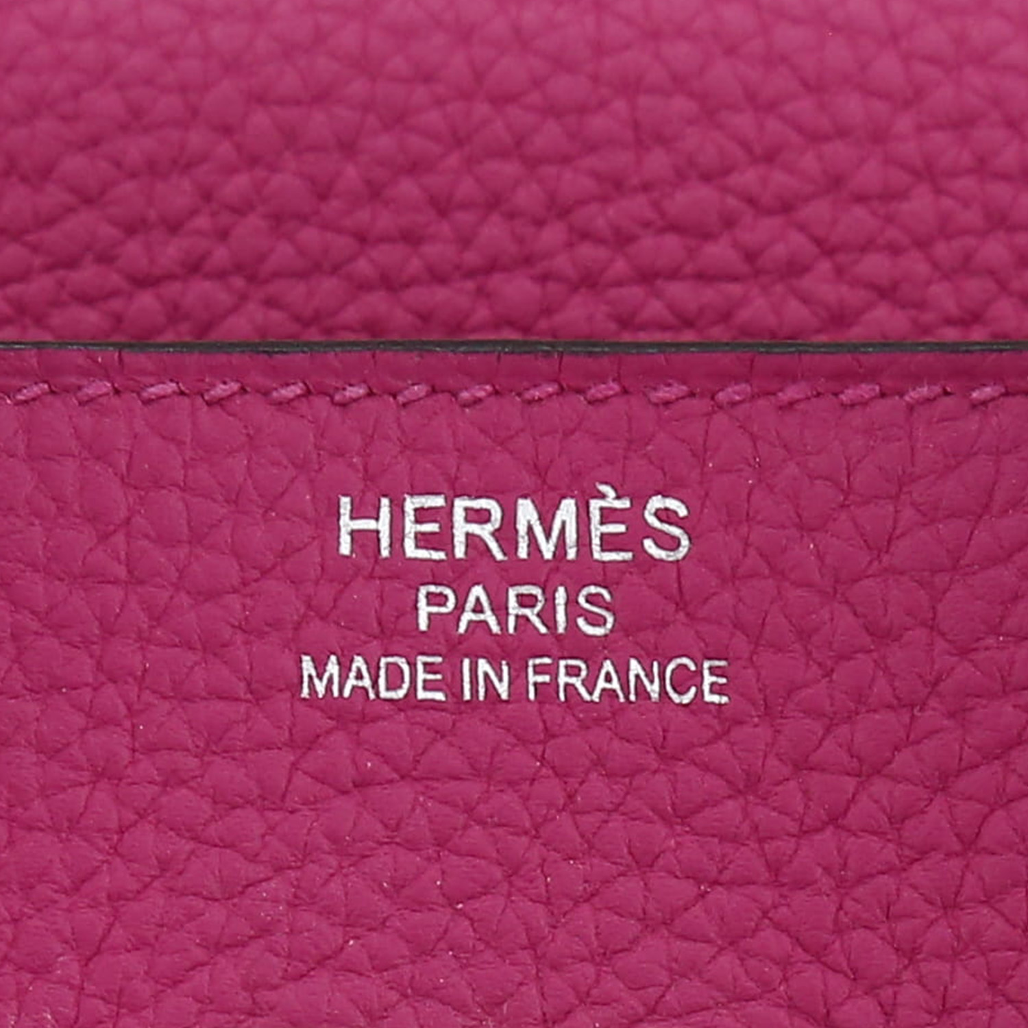 Sac à main Hermès  Birkin 35 cm en cuir togo rose Tosca - Detail D9