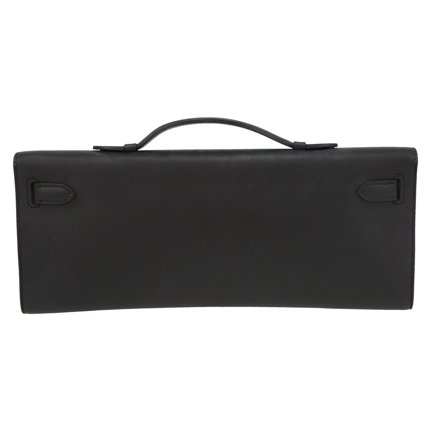 Pochette Hermès  Kelly Cut in pelle Swift nera - Detail D7