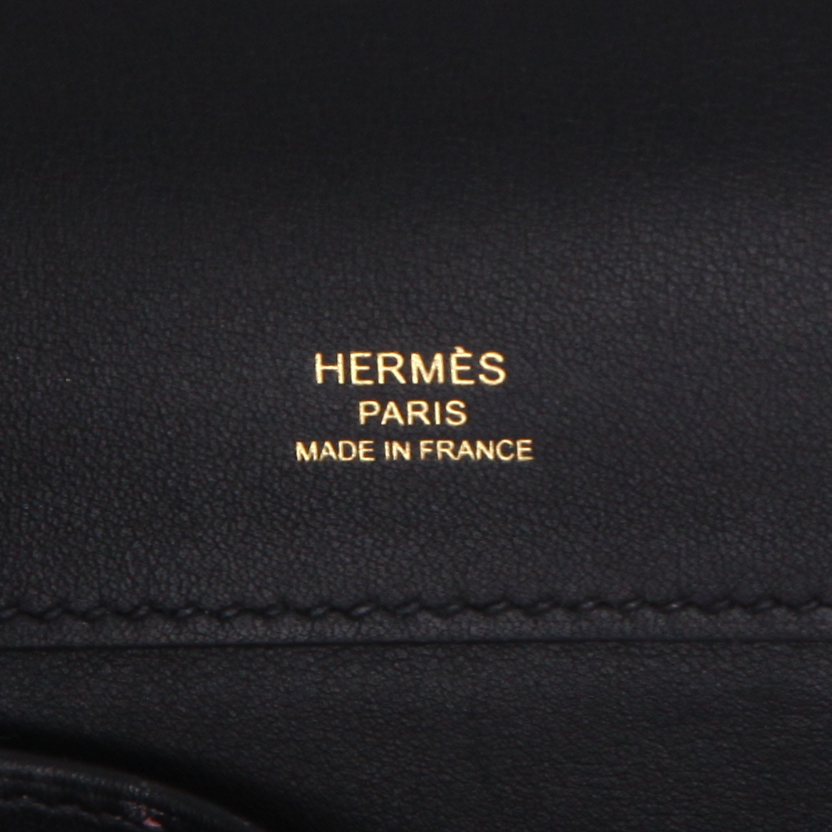 Bolsito de mano Hermès  Kelly Cut en cuero swift negro - Detail D9