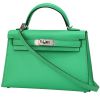 Hermès  Kelly 20 cm handbag  in green Comics Mysore leather - 00pp thumbnail