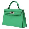 Hermès  Kelly 20 cm handbag  in green Comics Mysore leather - Detail D3 thumbnail