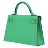 Hermès  Kelly 20 cm handbag  in green Comics Mysore leather - Detail D5 thumbnail