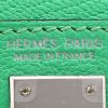 Hermès  Kelly 20 cm handbag  in green Comics Mysore leather - Detail D9 thumbnail