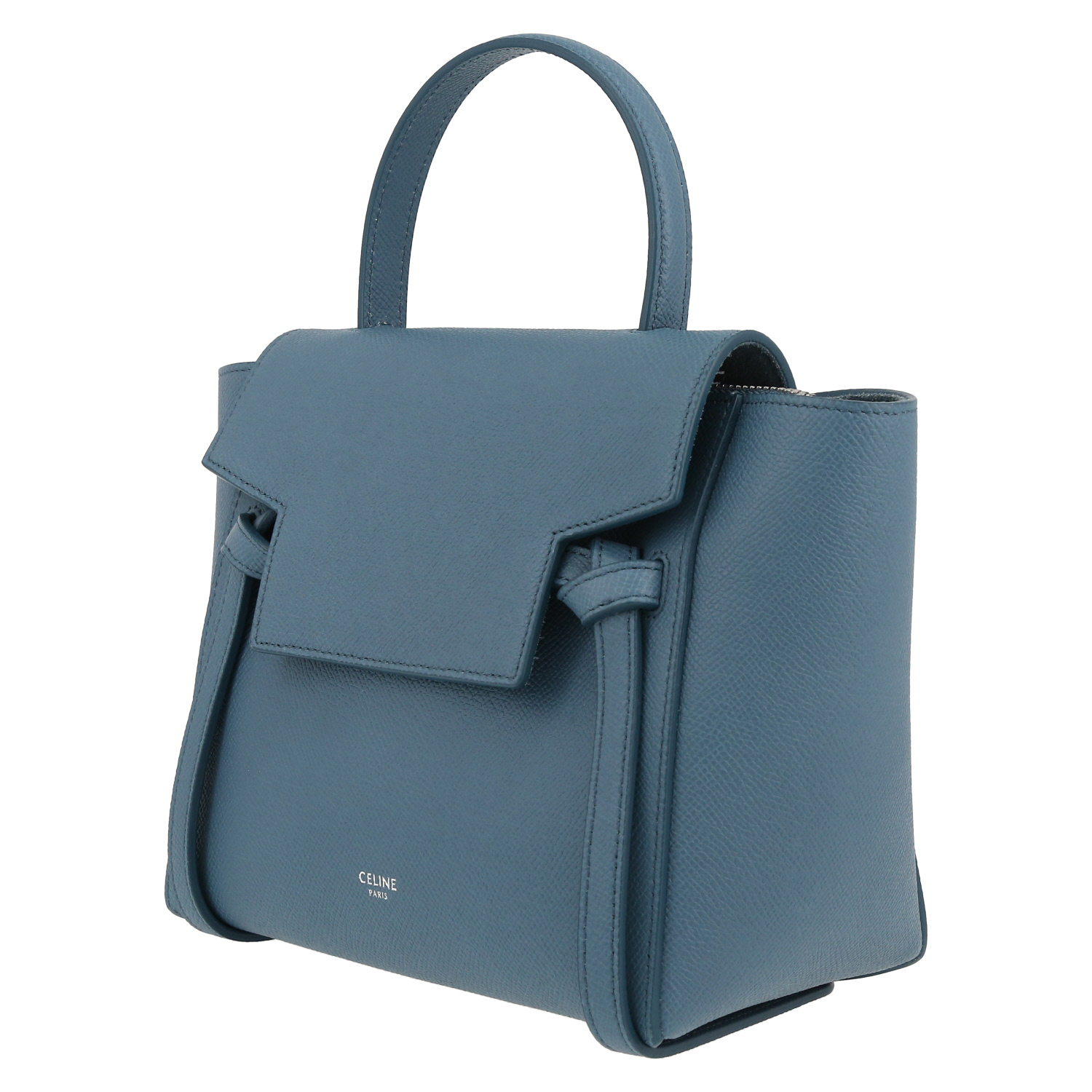 Celine  Belt handbag  in blue leather - Detail D3