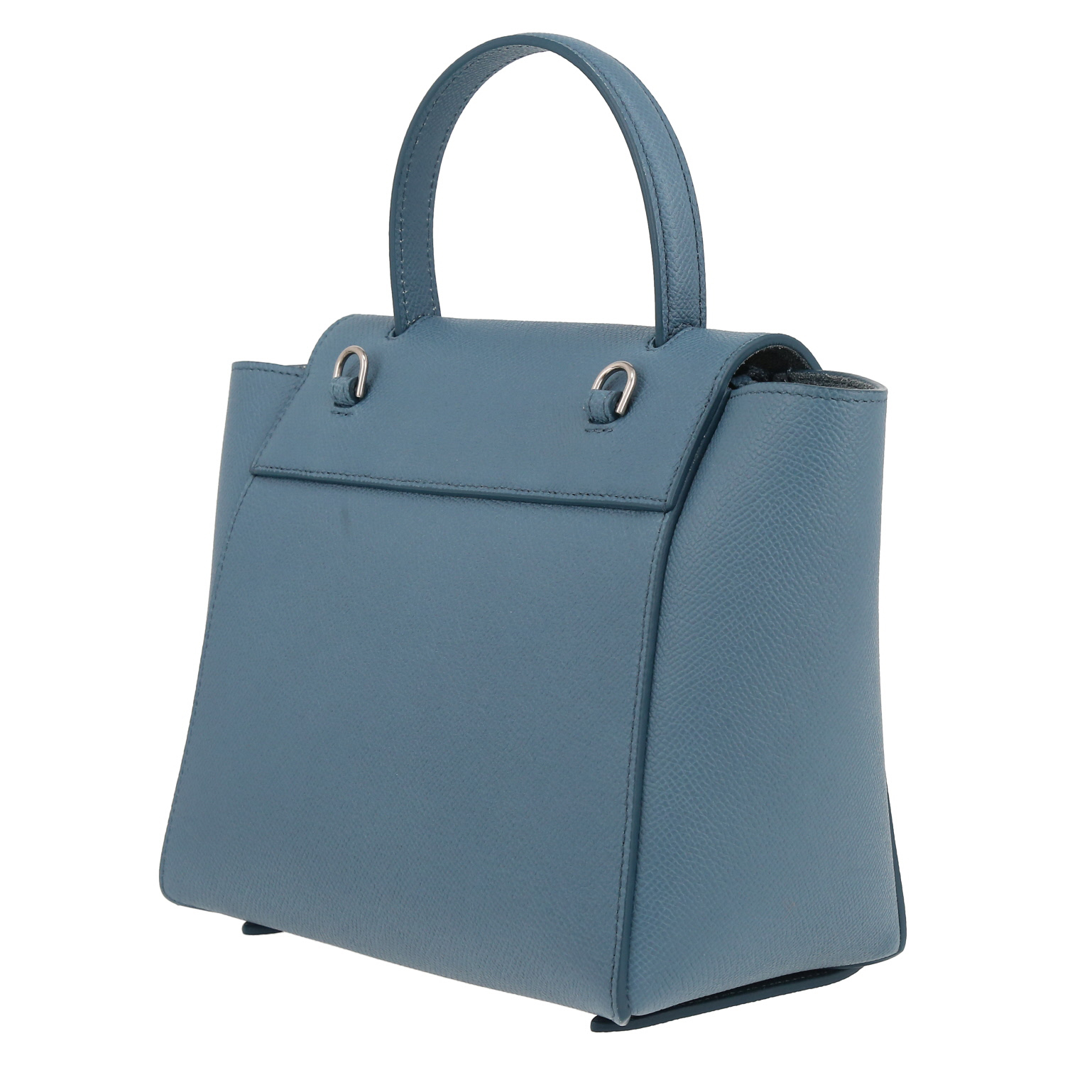 Sac à main Celine  Belt micro modèle en cuir bleu - Detail D5