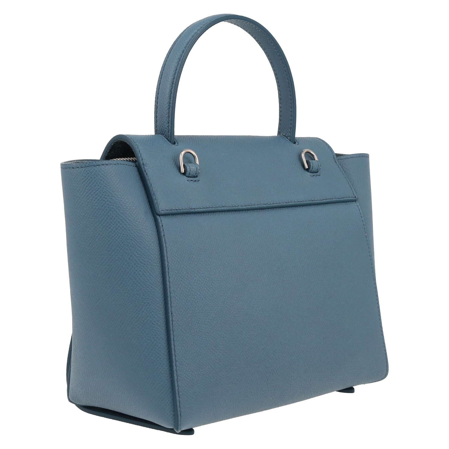 Celine  Belt micro handbag  in blue leather - Detail D6