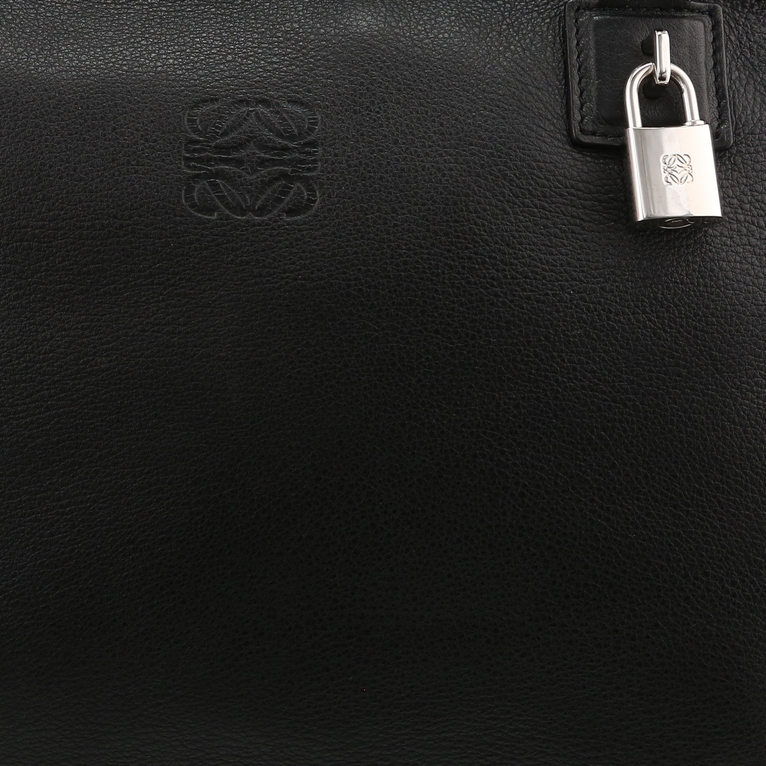 Sac à main Loewe  Amazona en cuir noir - Detail D1