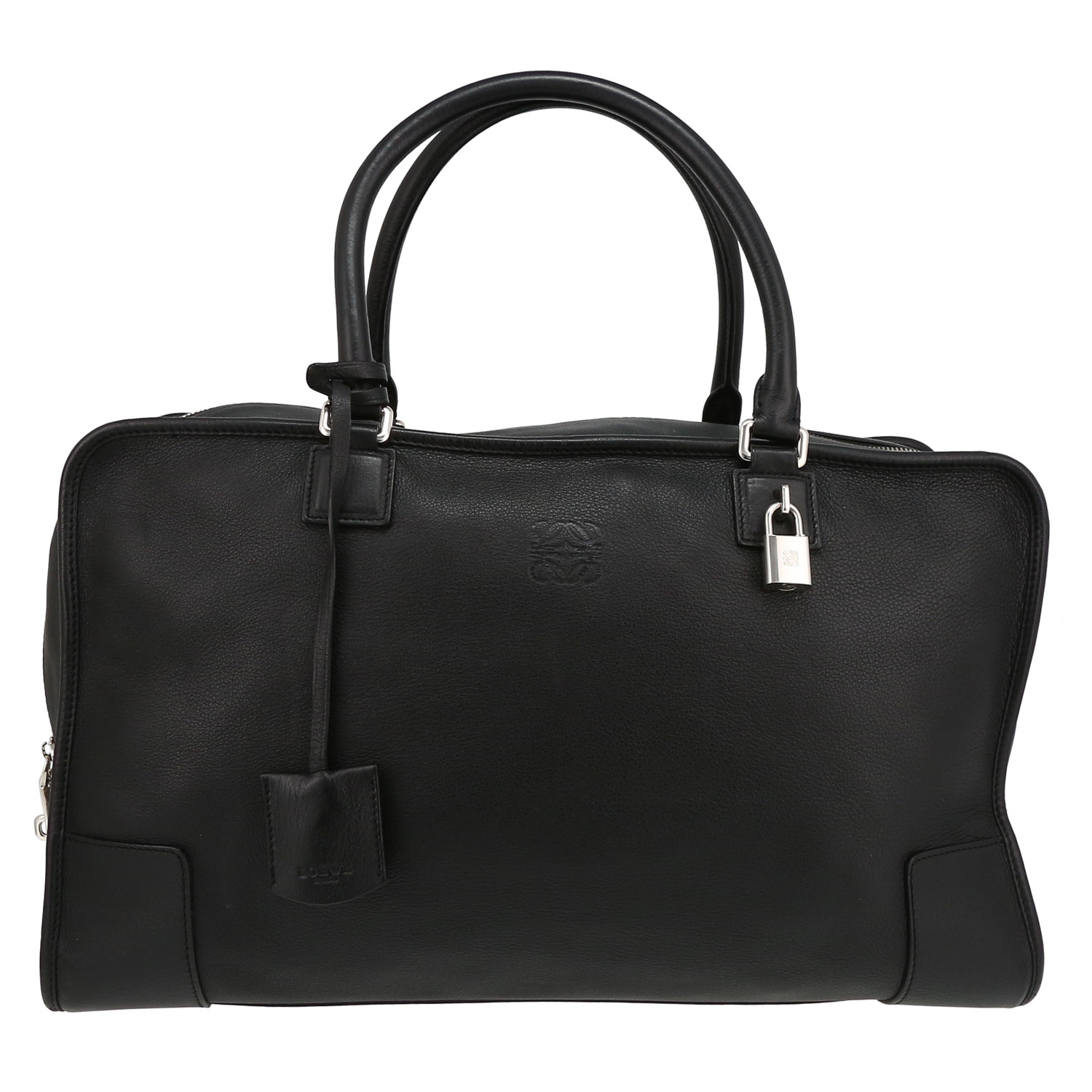 Sac à main Loewe  Amazona en cuir noir - Detail D2