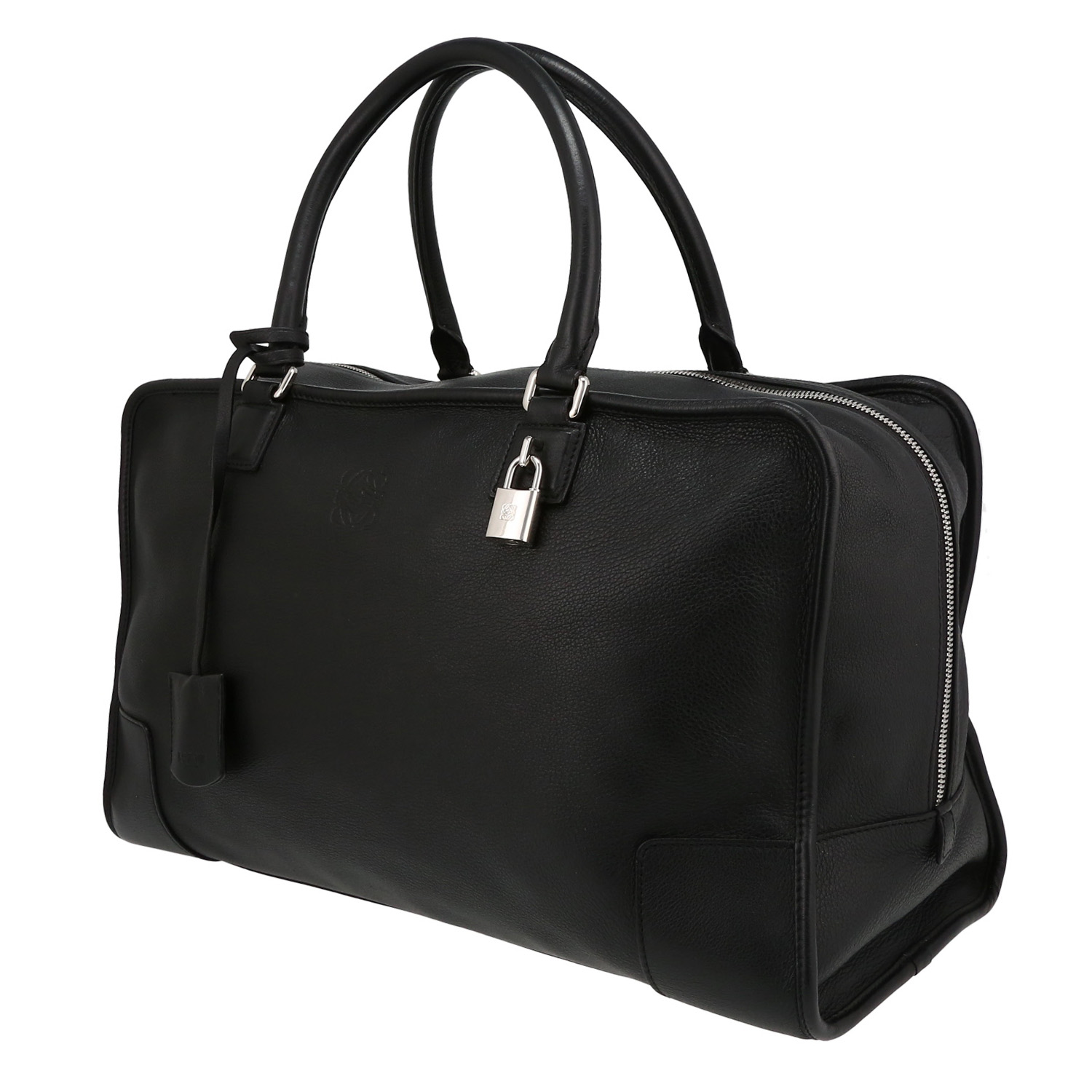 Sac à main Loewe  Amazona en cuir noir - Detail D3