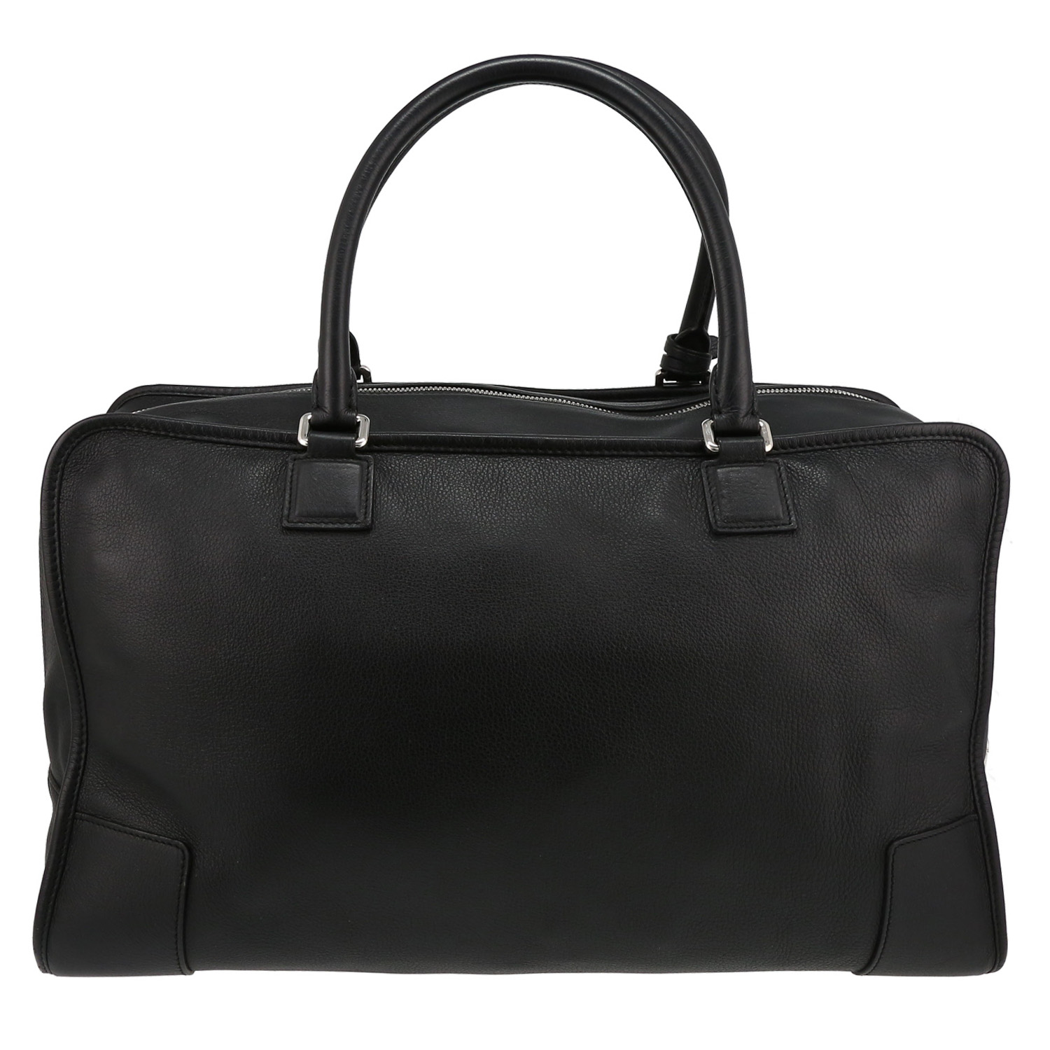 Loewe  Amazona handbag  in black leather - Detail D7