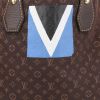 Bolso de mano Louis Vuitton   en lona Monogram marrón y cuero marrón - Detail D1 thumbnail