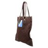 Bolso de mano Louis Vuitton   en lona Monogram marrón y cuero marrón - Detail D3 thumbnail