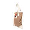 Louis Vuitton   shopping bag  in beige monogram canvas  and white leather - Detail D3 thumbnail