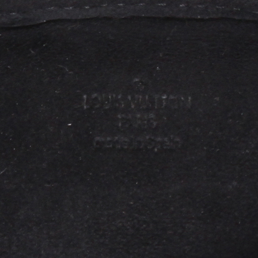 Sac bandoulière Louis Vuitton  Peonia en cuir noir - Detail D9