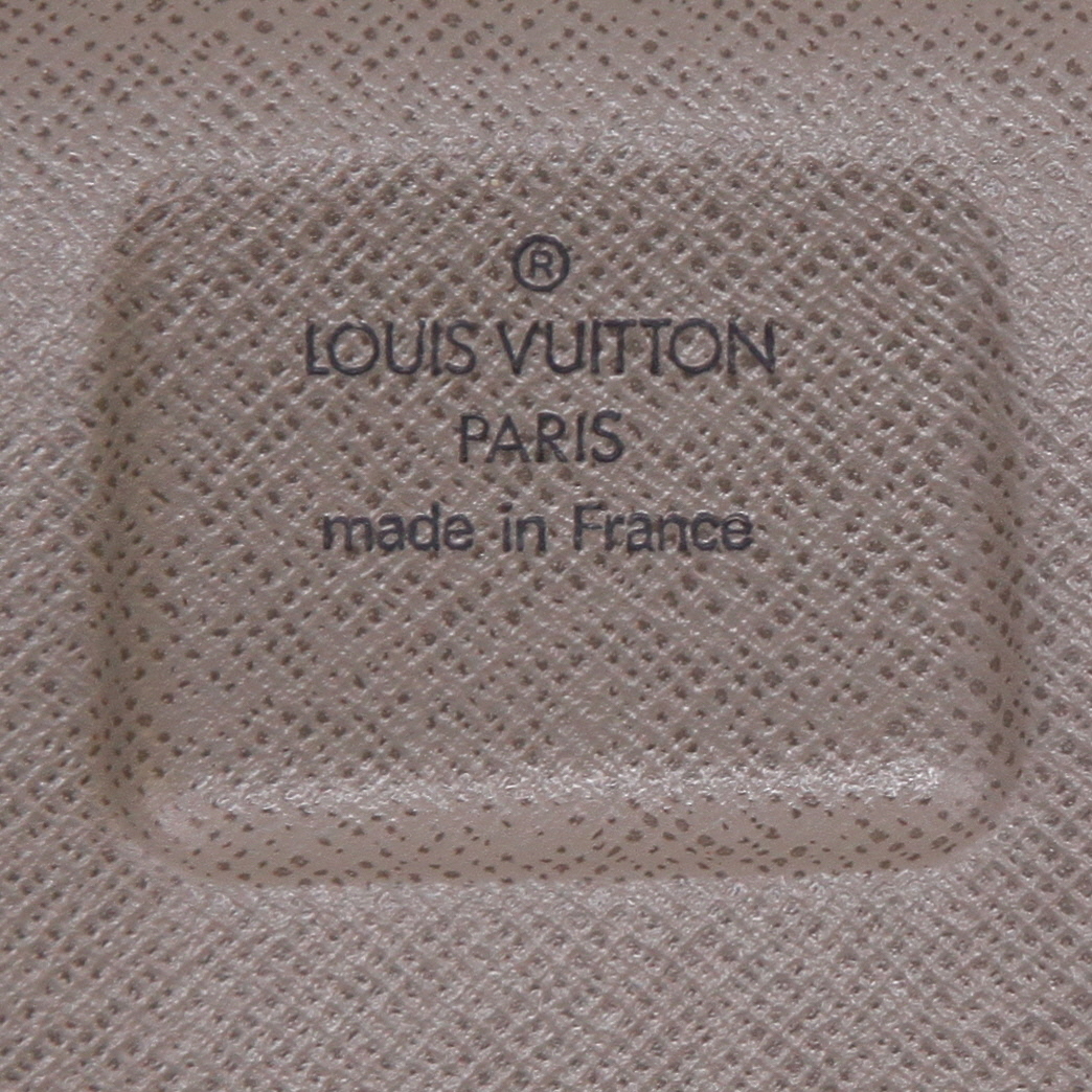 Sac bandoulière Louis Vuitton  Geant Mage en toile taupe et cuir naturel - Detail D9
