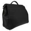 Fendi  Peekaboo Selleria large model  bag  in black grained leather - Detail D6 thumbnail
