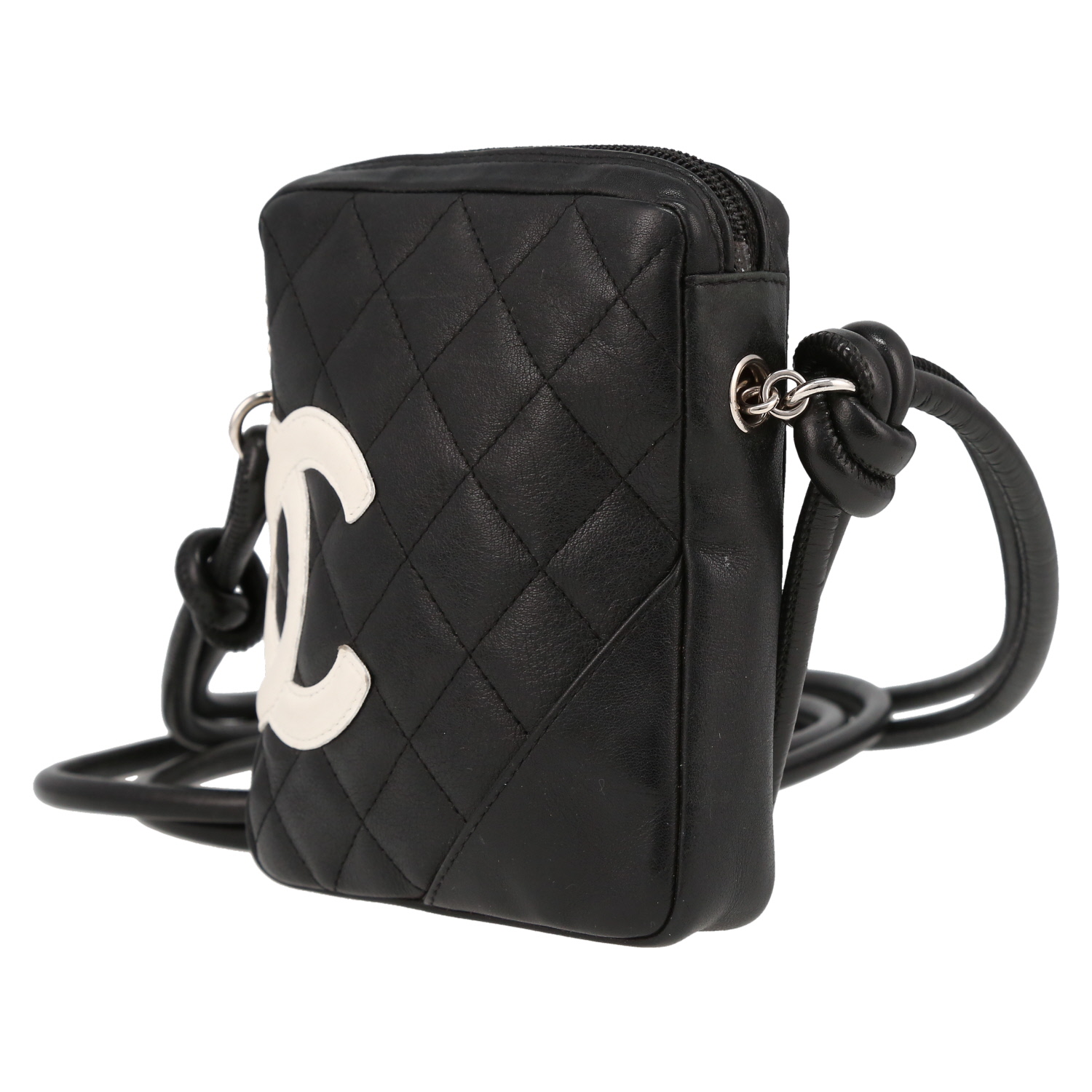 Bolso de mano Chanel  Cambon en cuero acolchado negro - Detail D3