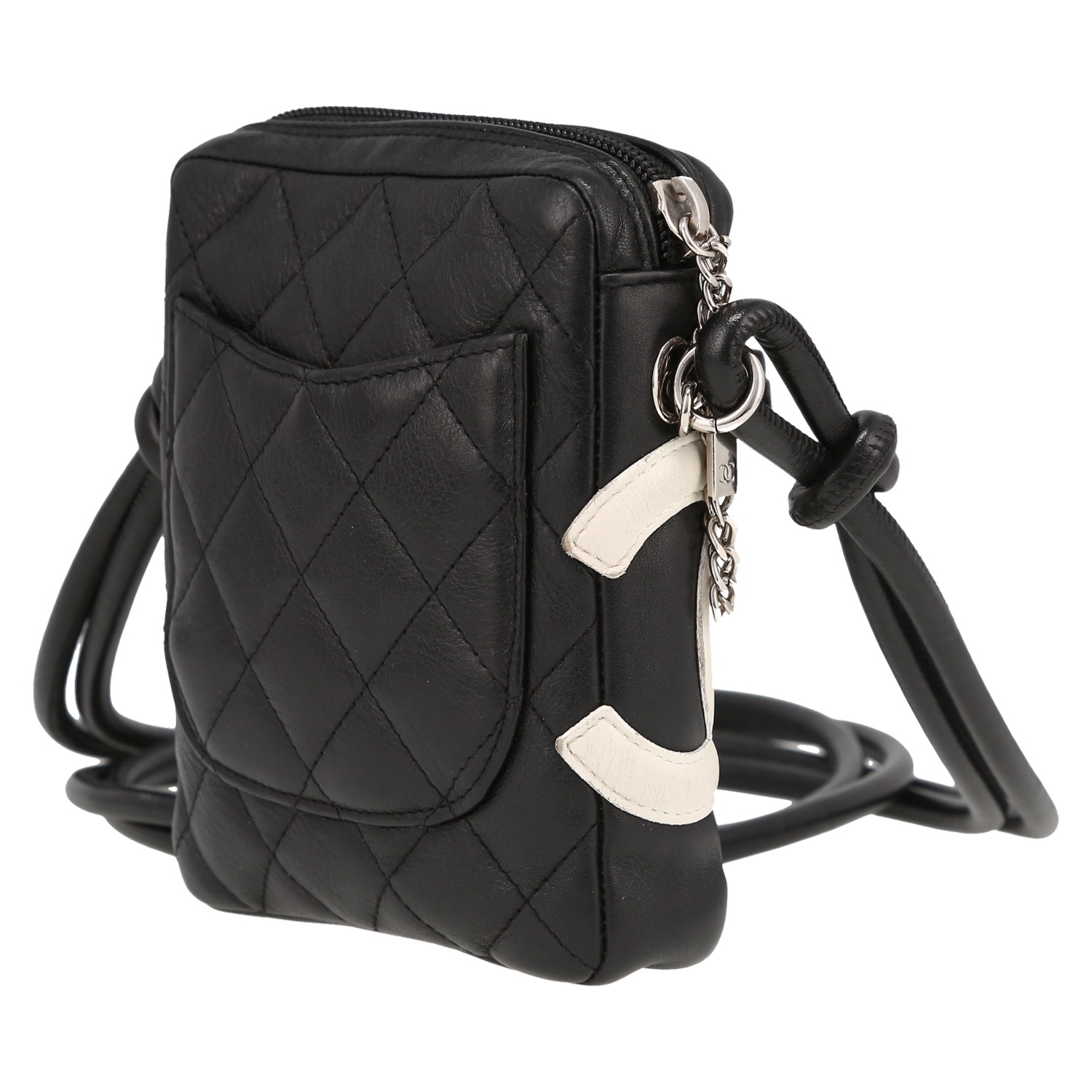 Borsa Chanel  Cambon in pelle trapuntata nera - Detail D5