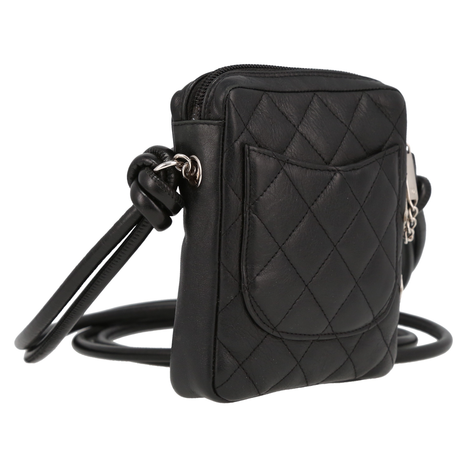 Borsa Chanel  Cambon in pelle trapuntata nera - Detail D6