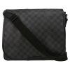 Borsa a tracolla Louis Vuitton  Messenger in tela a scacchi grigio antracite e tela nera - Detail D2 thumbnail