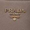 Prada  Double handbag  in taupe grained leather - Detail D1 thumbnail
