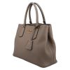 Prada  Double handbag  in taupe grained leather - Detail D3 thumbnail