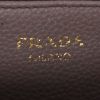 Bolso de mano Prada  Double en cuero granulado color topo - Detail D9 thumbnail