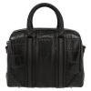 Givenchy  Lucrezia shoulder bag  in black leather  and black grained leather - Detail D2 thumbnail