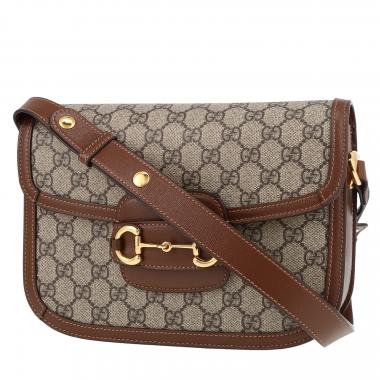 Borsa Gucci interlocking in pelle nera