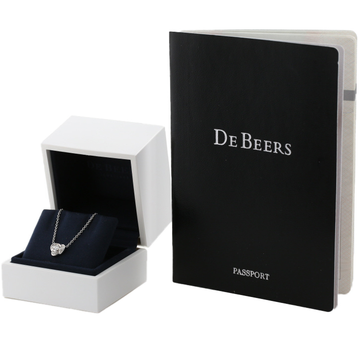 Collier De Beers Flower In The Wind en or blanc et diamants - Detail D2
