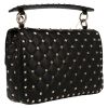 Bolso bandolera Valentino Garavani  Rockstud en cuero negro - Detail D6 thumbnail