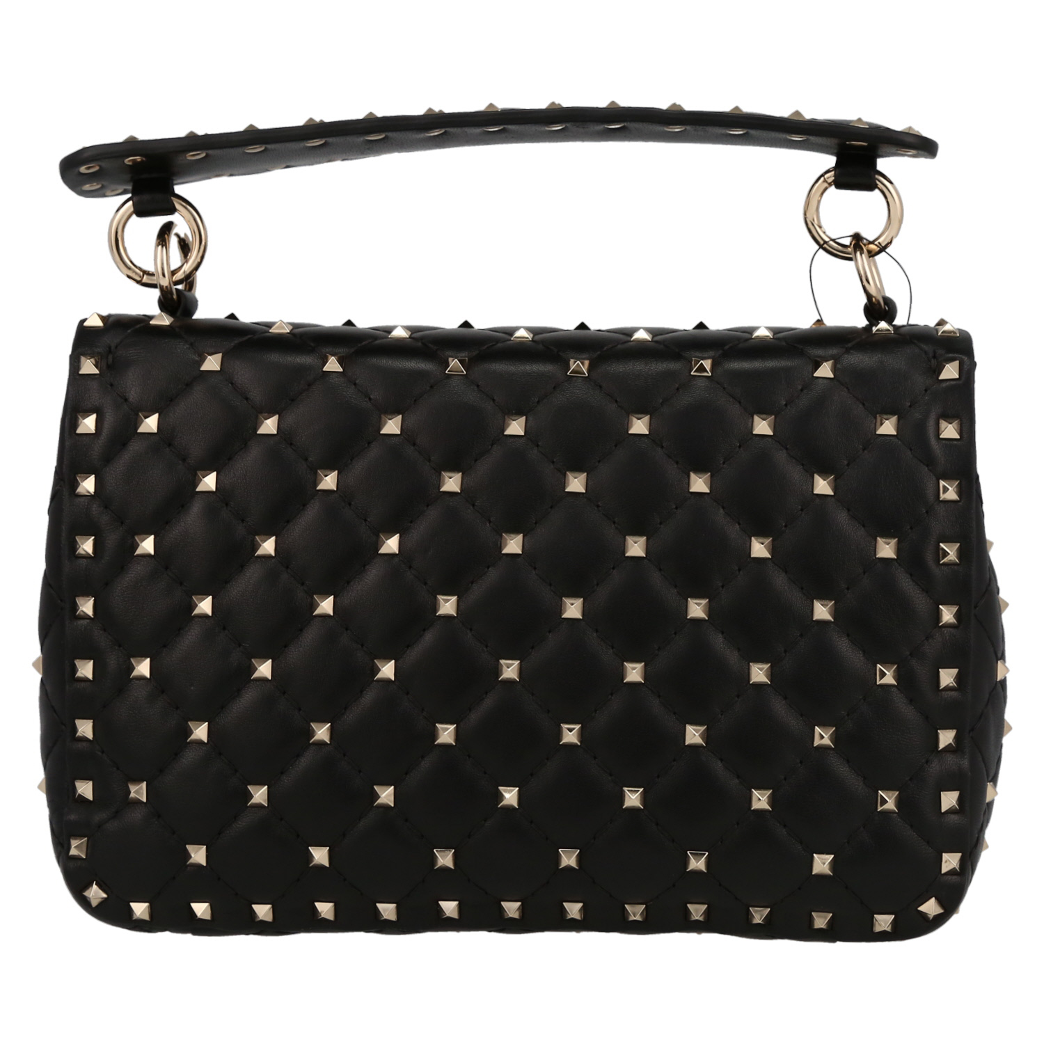 Sac bandoulière Valentino Garavani  Rockstud en cuir noir - Detail D7