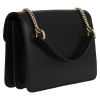 Gucci  Interlocking G shoulder bag  in black grained leather - Detail D6 thumbnail