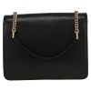 Gucci  Interlocking G shoulder bag  in black grained leather - Detail D7 thumbnail
