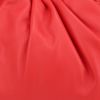 Bottega Veneta  Pouch handbag/clutch  in red leather - Detail D1 thumbnail