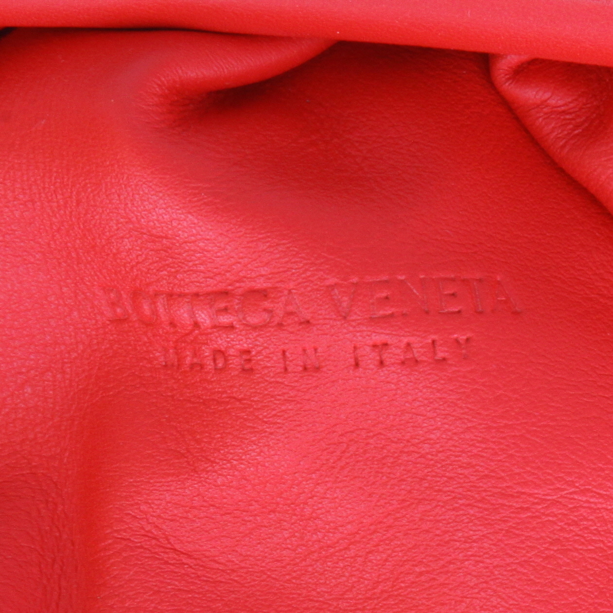 Borsa/pochette Bottega Veneta  Pouch in pelle rossa - Detail D9
