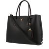 Prada  Double handbag  in black leather saffiano - 00pp thumbnail