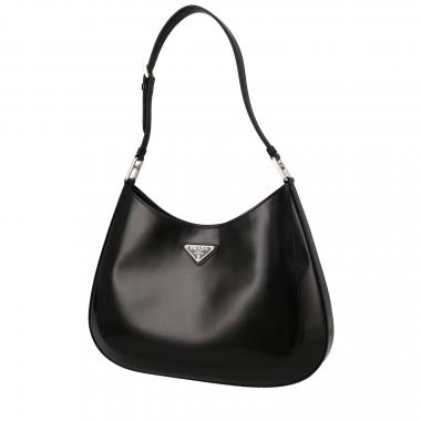 Borsa Prada  Cleo in pelle lucida nera