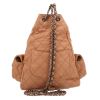Mochila Chanel  Sac à dos en cuero acolchado color camel - Detail D7 thumbnail