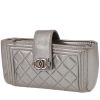 Chanel   wallet  in silver quilted leather - 00pp thumbnail