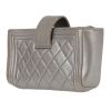 Portafogli Chanel   in pelle trapuntata argentata - Detail D5 thumbnail
