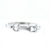 Opening Hermès Galop small model bracelet in silver - 360 thumbnail