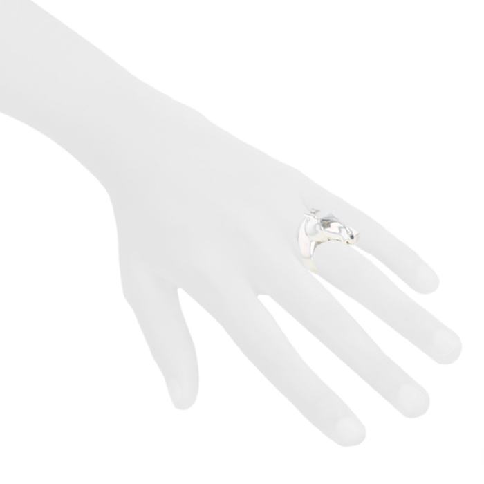 Hermès Galop ring in silver - Detail D1