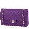 Chanel  Timeless Classic handbag  in purple quilted grained leather - 00pp thumbnail