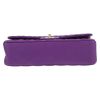 Chanel  Timeless Classic handbag  in purple quilted grained leather - Detail D4 thumbnail