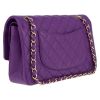 Chanel  Timeless Classic handbag  in purple quilted grained leather - Detail D6 thumbnail
