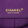 Chanel  Timeless Classic handbag  in purple quilted grained leather - Detail D9 thumbnail